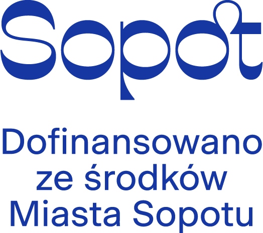 Logo Sopotu z informacją, że Program jest dofinansowany ze środków Miasta Sopotu. Kliknięcie na logo przekierowuje na oficjalną stronę internetową Miasta.